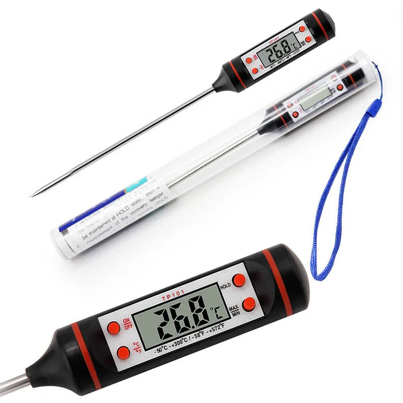 Professional Digital Kitchen Thermometer Barbecue Water Oil Cooking Meat Food Thermometer