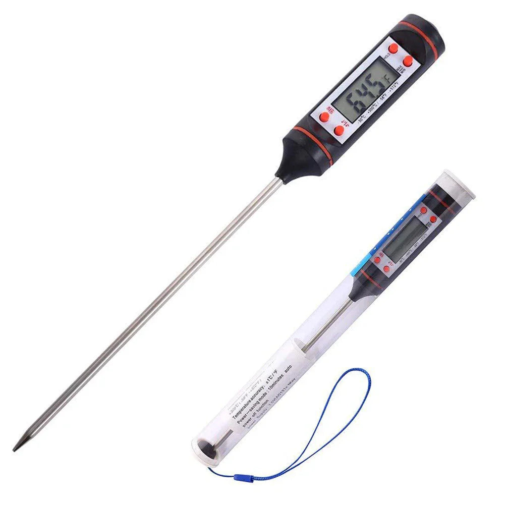 Professional Digital Kitchen Thermometer Barbecue Water Oil Cooking Meat Food Thermometer