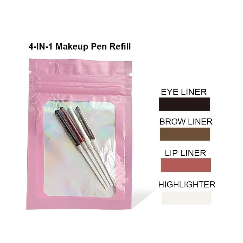 4 In 1 Makeup Pen Eyebrow Pencil Waterproof DrawingMakeup Pen