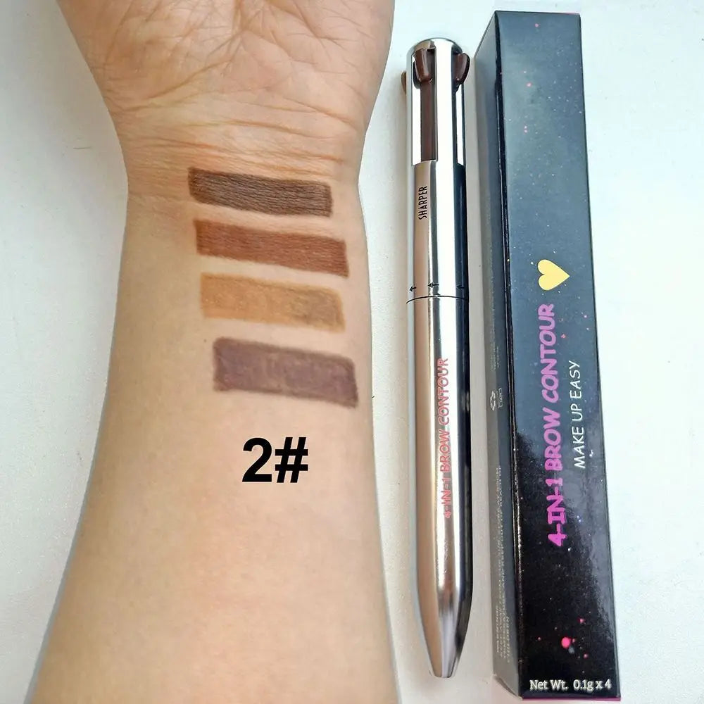 4 In 1 Makeup Pen Eyebrow Pencil Waterproof DrawingMakeup Pen