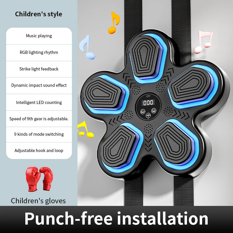 New Smart Music Boxing Machine Adult/Children Sports Fitness Boxing Trainer