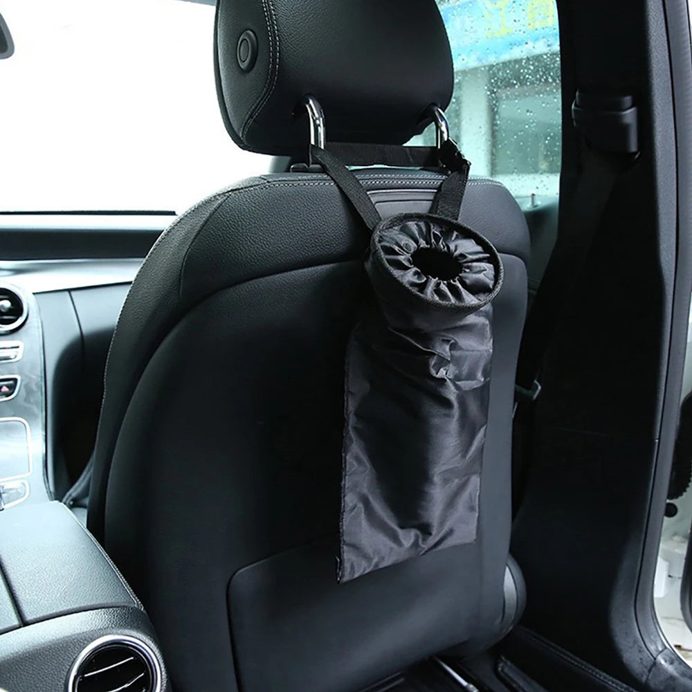Portable Car Seat Back Trash Holder Hang Litter Bag Garbage Storage