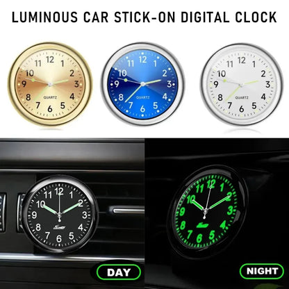Auto Car Dashboard Clock with Mini Watch Quartz Electronic Timepiece y