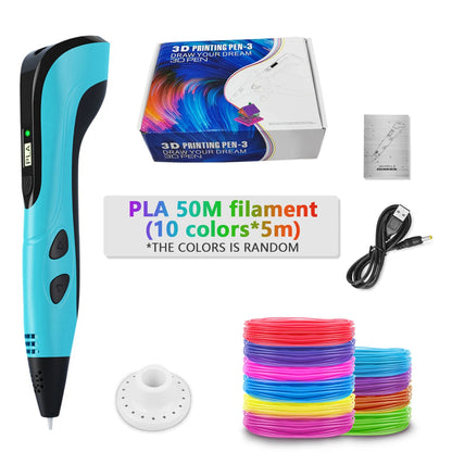 New 3D Pen for Children Kids  3D Printing Pens PLA Filament