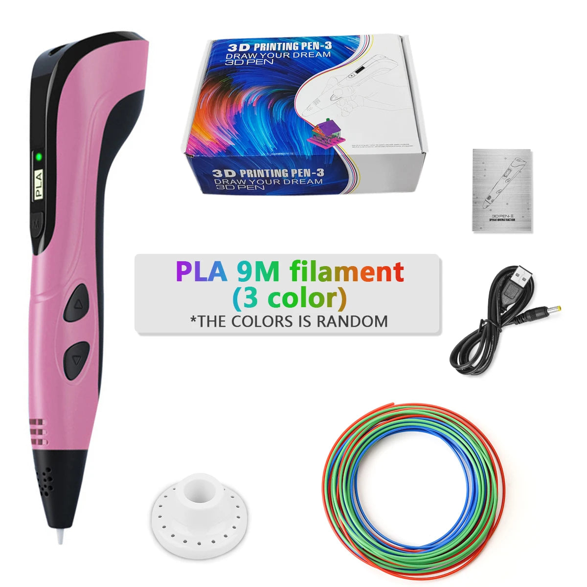New 3D Pen for Children Kids  3D Printing Pens PLA Filament