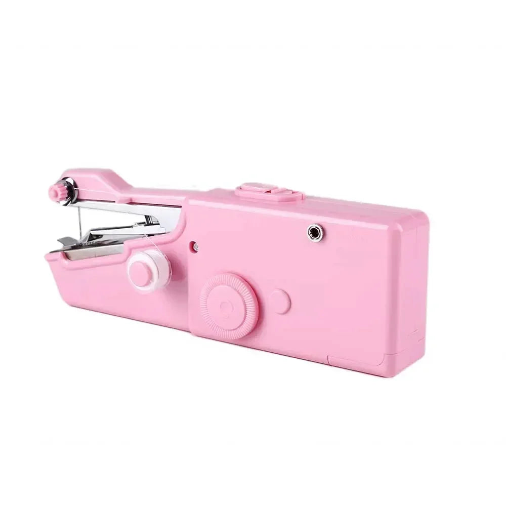 Portable Electric Sewing Machine Manual Mini Straight Stitch Household  Stitching Tools