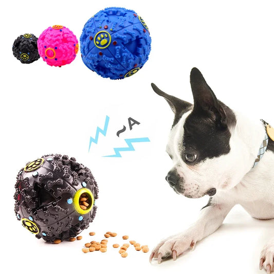 Spoof Funny French Bulldog Pet Squeaky Ball Toy Training Puppy Big Dog Puzzle