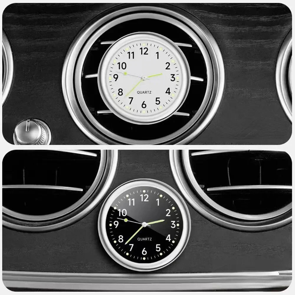 Auto Car Dashboard Clock with Mini Watch Quartz Electronic Timepiece y