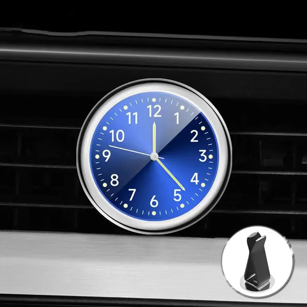 Auto Car Dashboard Clock with Mini Watch Quartz Electronic Timepiece y