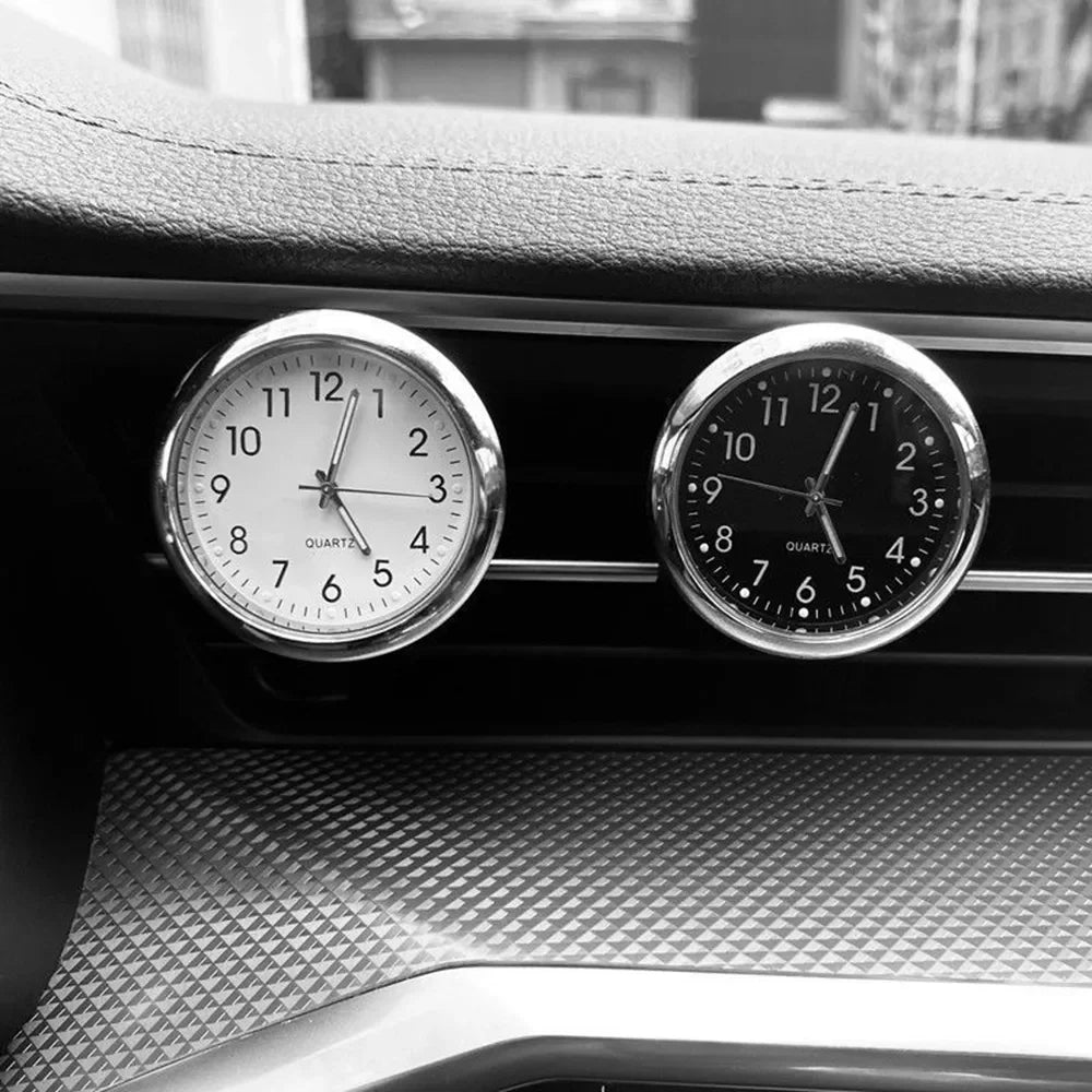 Auto Car Dashboard Clock with Mini Watch Quartz Electronic Timepiece y