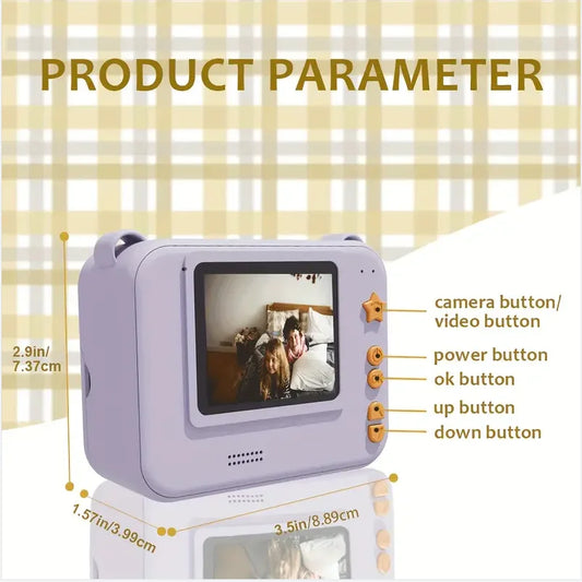 Digital Children Camera For Photography Mini Printer Portable Thermal Instant Print Photo