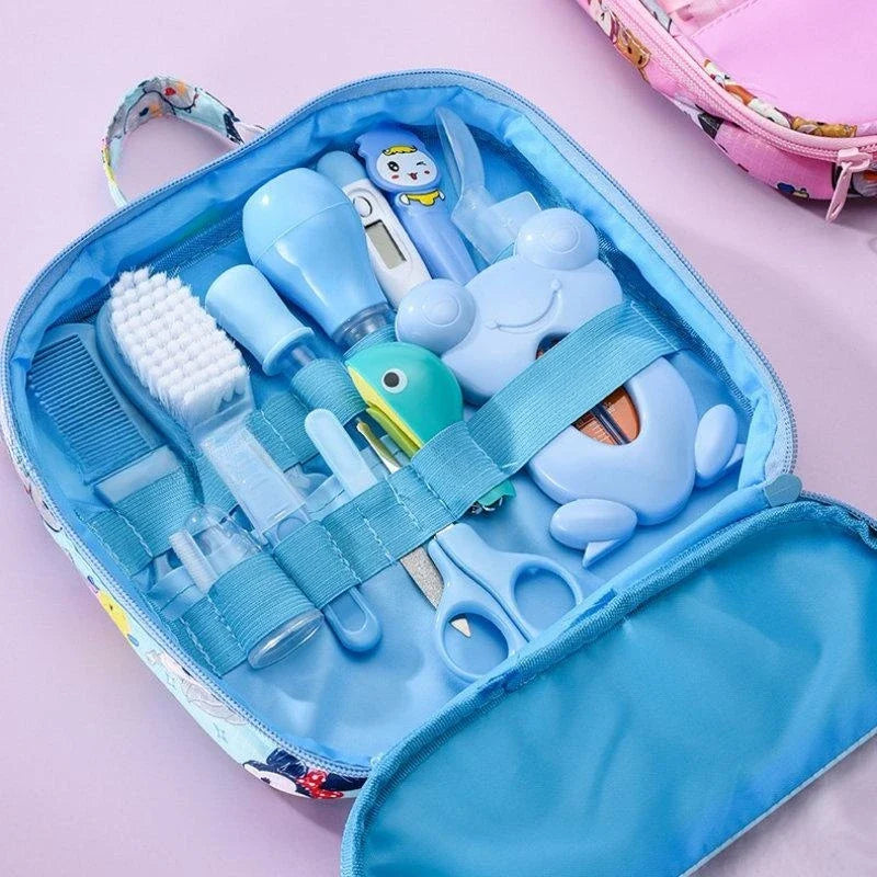 Baby Care Kit Newborn Baby Kids Nail Hair Health Care Thermometer Grooming Brush