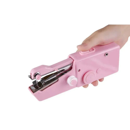 Portable Electric Sewing Machine Manual Mini Straight Stitch Household  Stitching Tools